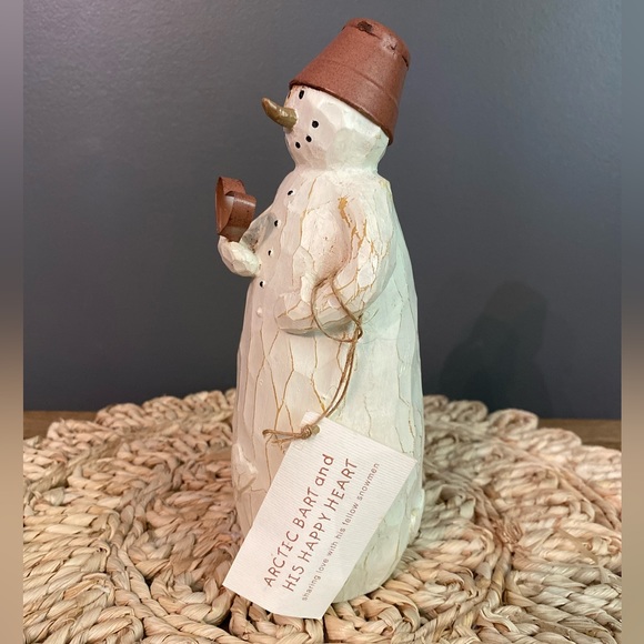 NWT Flurryville Collection Arctic Bart And His Happy Heart Snowman Christmas 8" - Picture 3 of 7